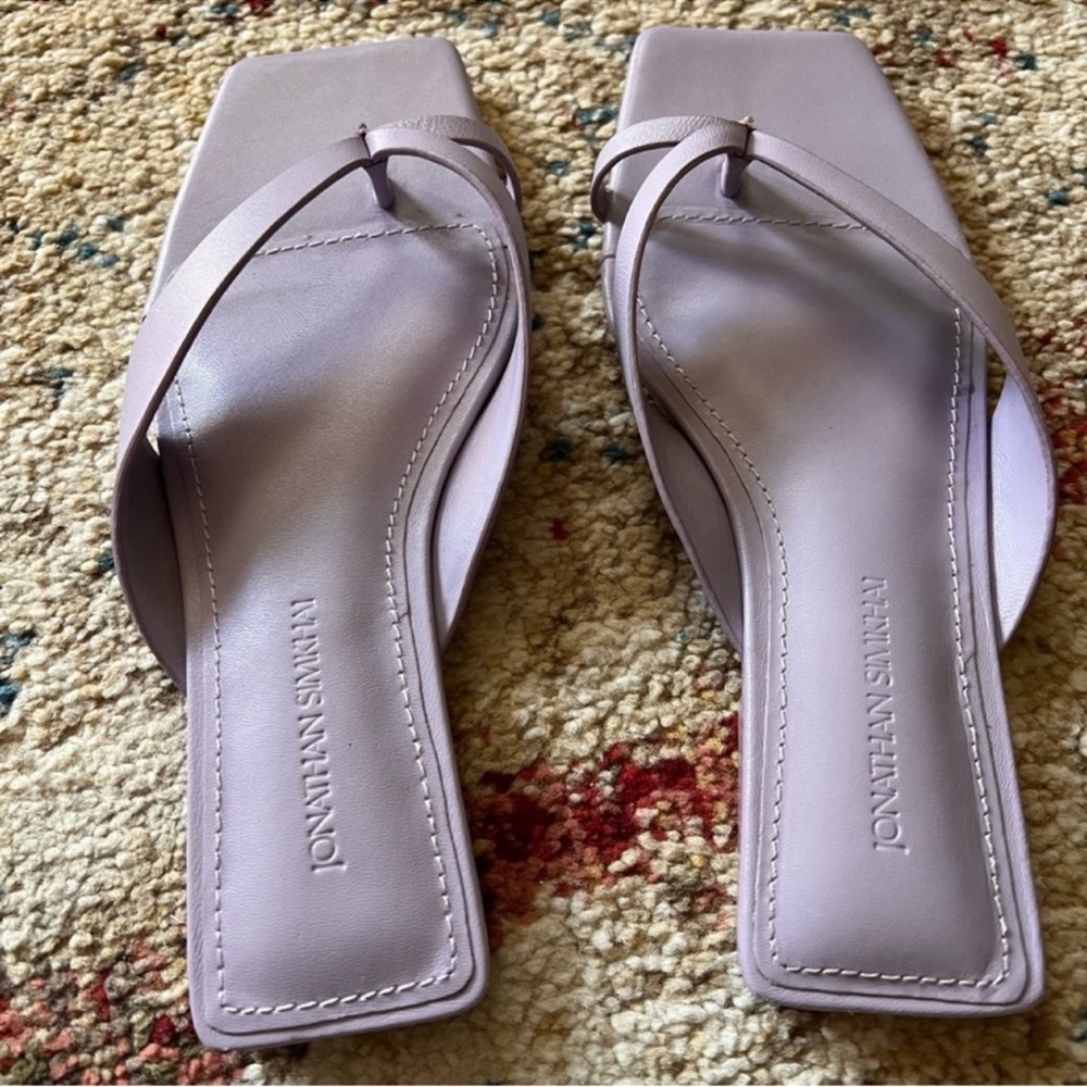 Jonathan Simkhai The Shae Sandal in Lupine in a one-toe thong design. 
Size 7 - Picture 4 of 15